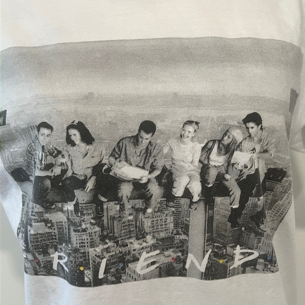 FRIENDS Women's White Graphic T-Shirt, Medium - Picture 2 of 4